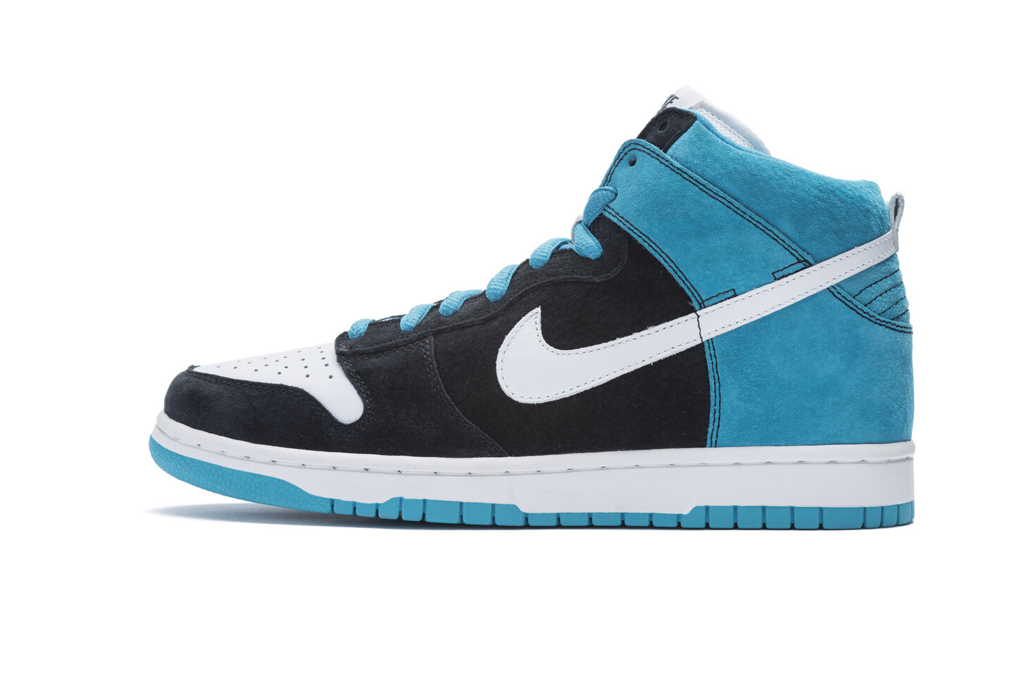 nike sb dunk high blue black