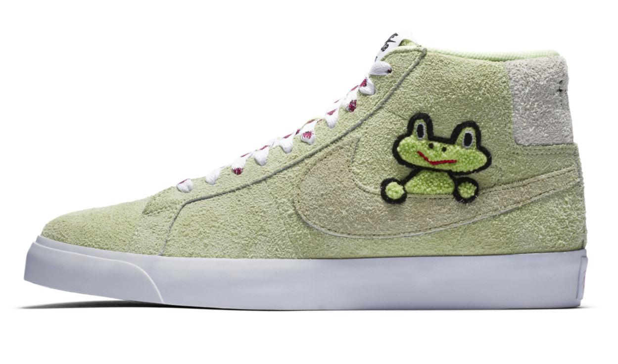 frog skateboard nike blazer