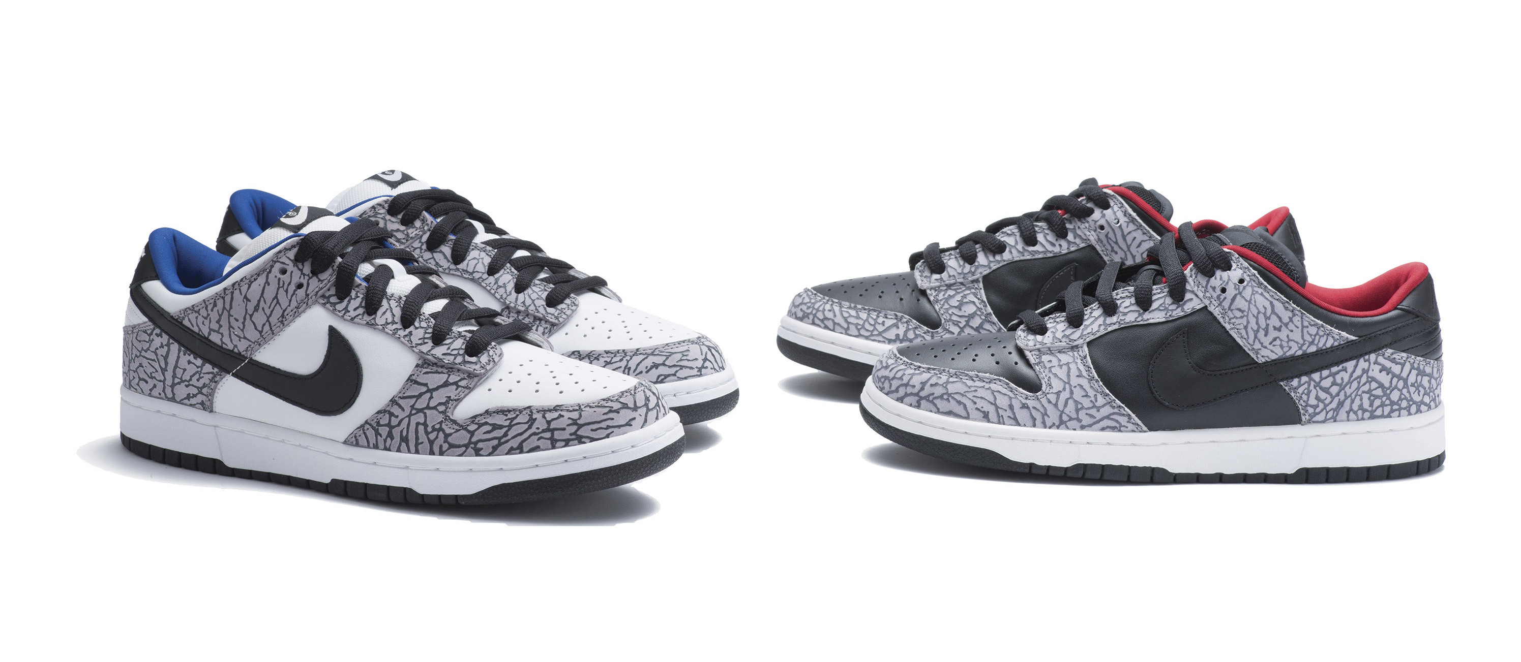 Supreme × Nike SB Dunk Low 26.5㎝ Supreme White Cement - Nike Skateboarding